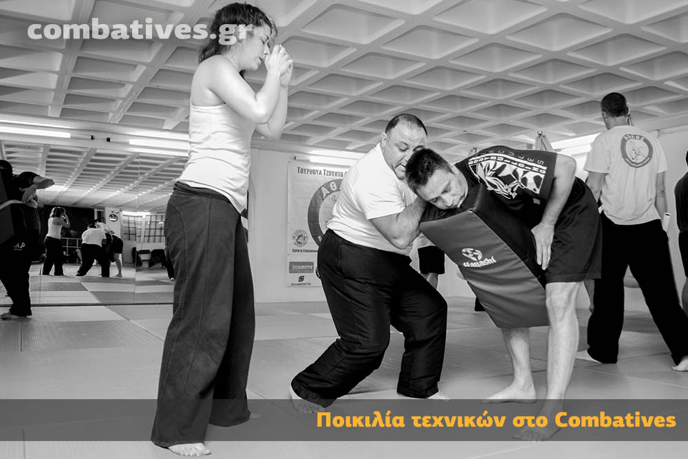 Ποικιλία τεχνικών στο Combatives